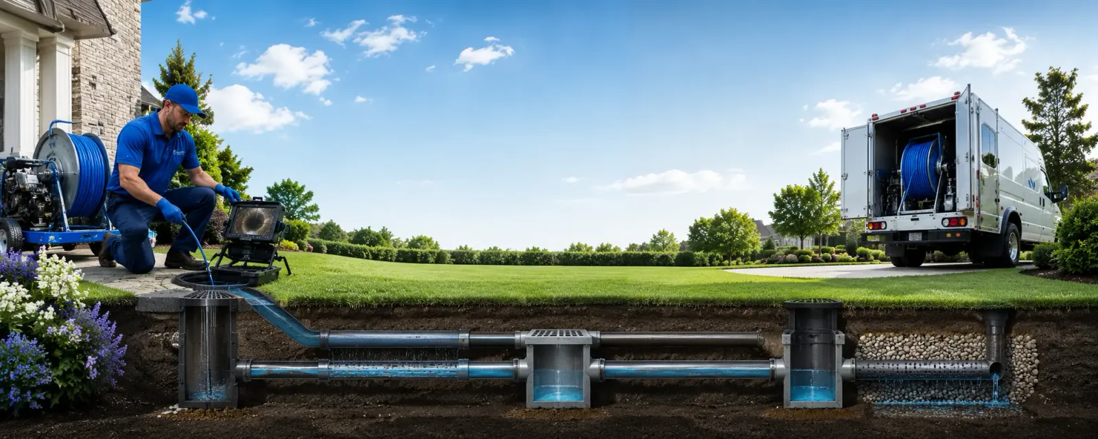 Outdoor drain cleaning information for Garland, NE